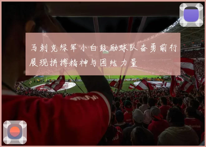 马刺克绿军小白鼓励球队奋勇前行展现拼搏精神与团结力量
